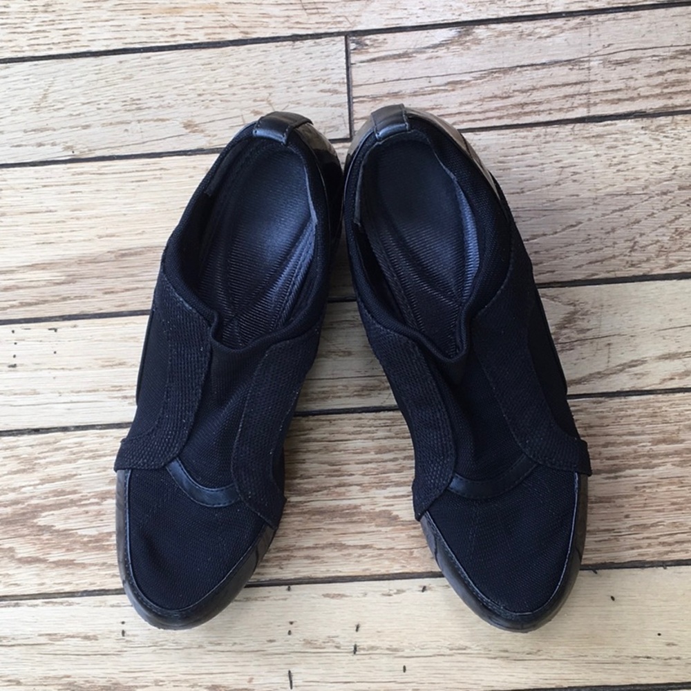 DKNY black sneakers